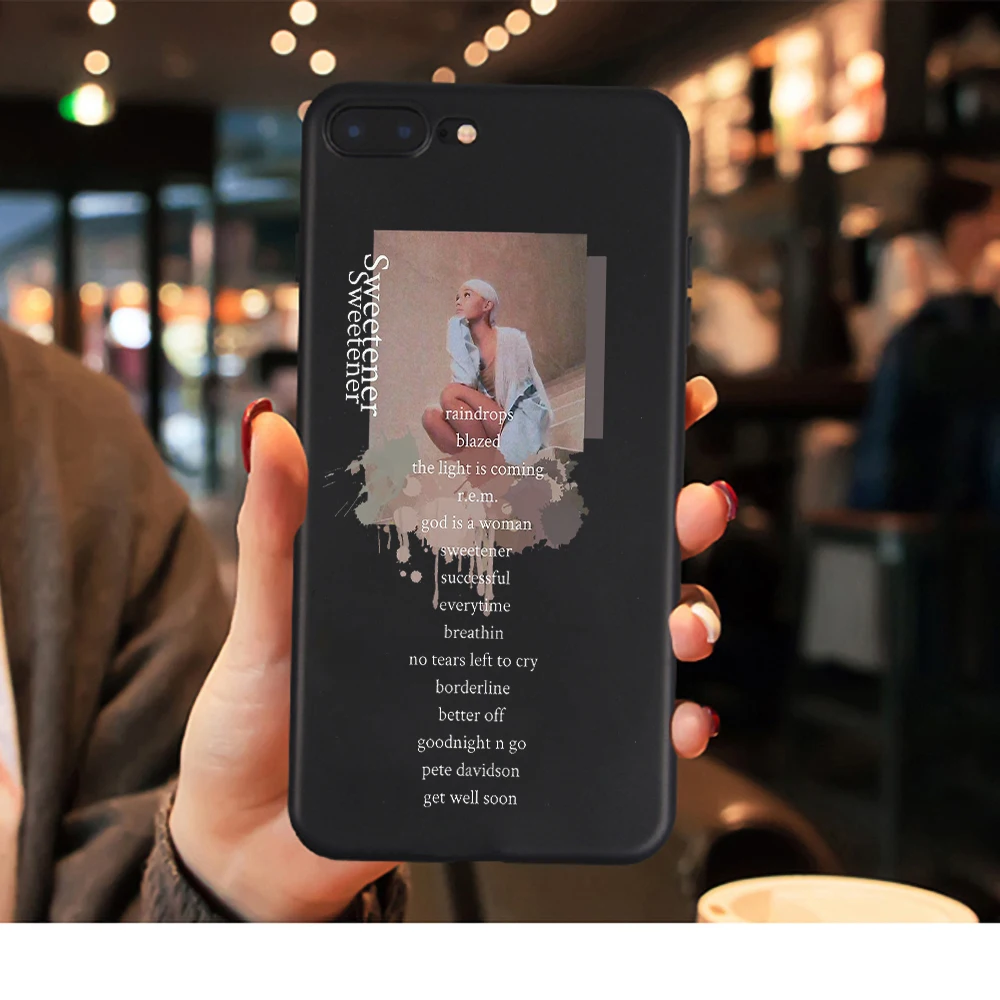18733 Ariana Grande God is a woman чехол для телефона для iphone X XR XS Max 8 7 6s 6 Plus 5S God is a woman черный мягкий силиконовый чехол для iphone x - Цвет: 18733
