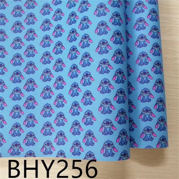 1 шт/7,6*12 дюймов мультфильм печати кожа viny ткань BHY238