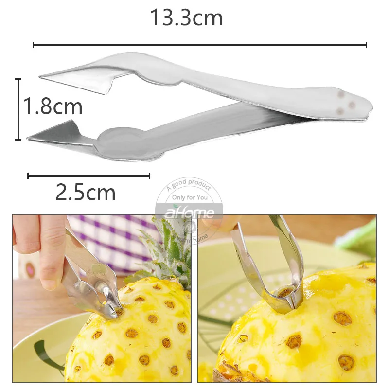 Ананас клип нержавеющая сталь ананас слайсеры инструмент для фруктов