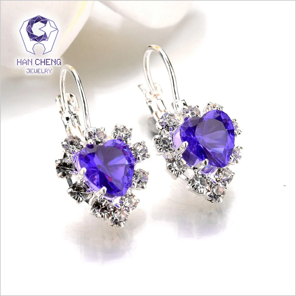 Новые модные роскошные романтические посеребренные кружевные серьги-гвоздики