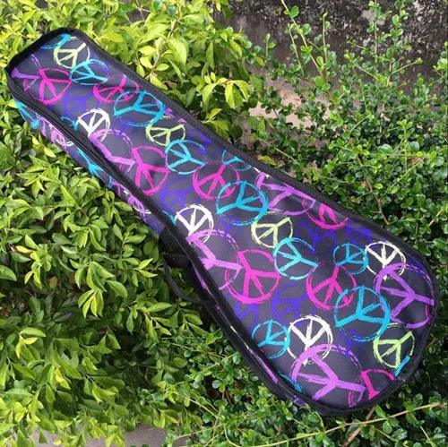 21 inches pattern1 Новое качество 21 23 24 28 дюймов тенор lanikai сопрано концертный Тенор укулеле сумки мягкий чехол для Гига маленький чехол для гитары красочный рюкзак - Цвет: 21 inches pattern1
