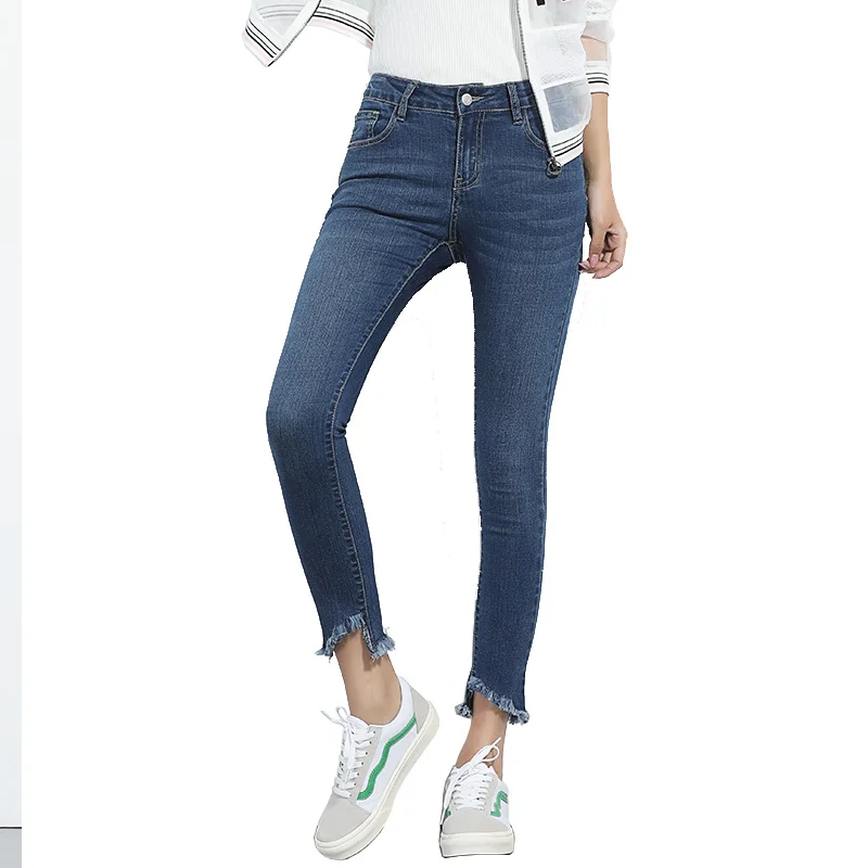 LEIJIJEANS Новинка осени винтажные размера плюс L с кисточками длина по щиколотку