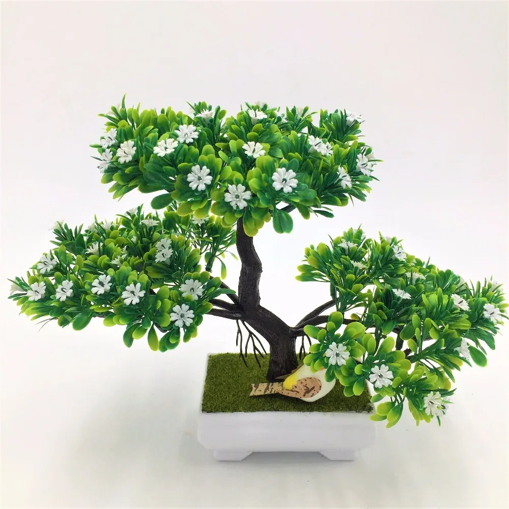 1 шт. приветствие сосна искусственный бонсай круглые декоративные цветы и венок с