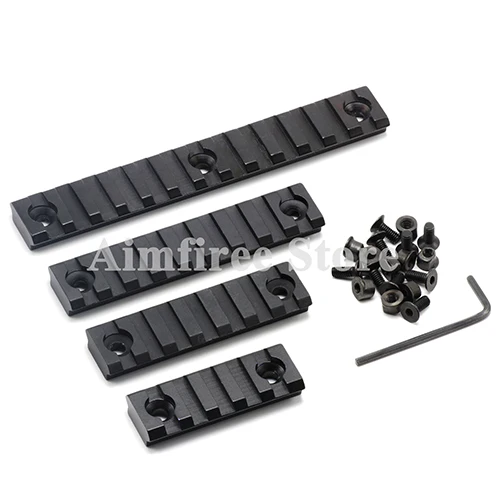 Тактический " 3" " 5" Алюминиевый Keymod прицел рейка для страйкбола Handguard Keymod Picatinny Weaver Rail раздел - Цвет: Rail set
