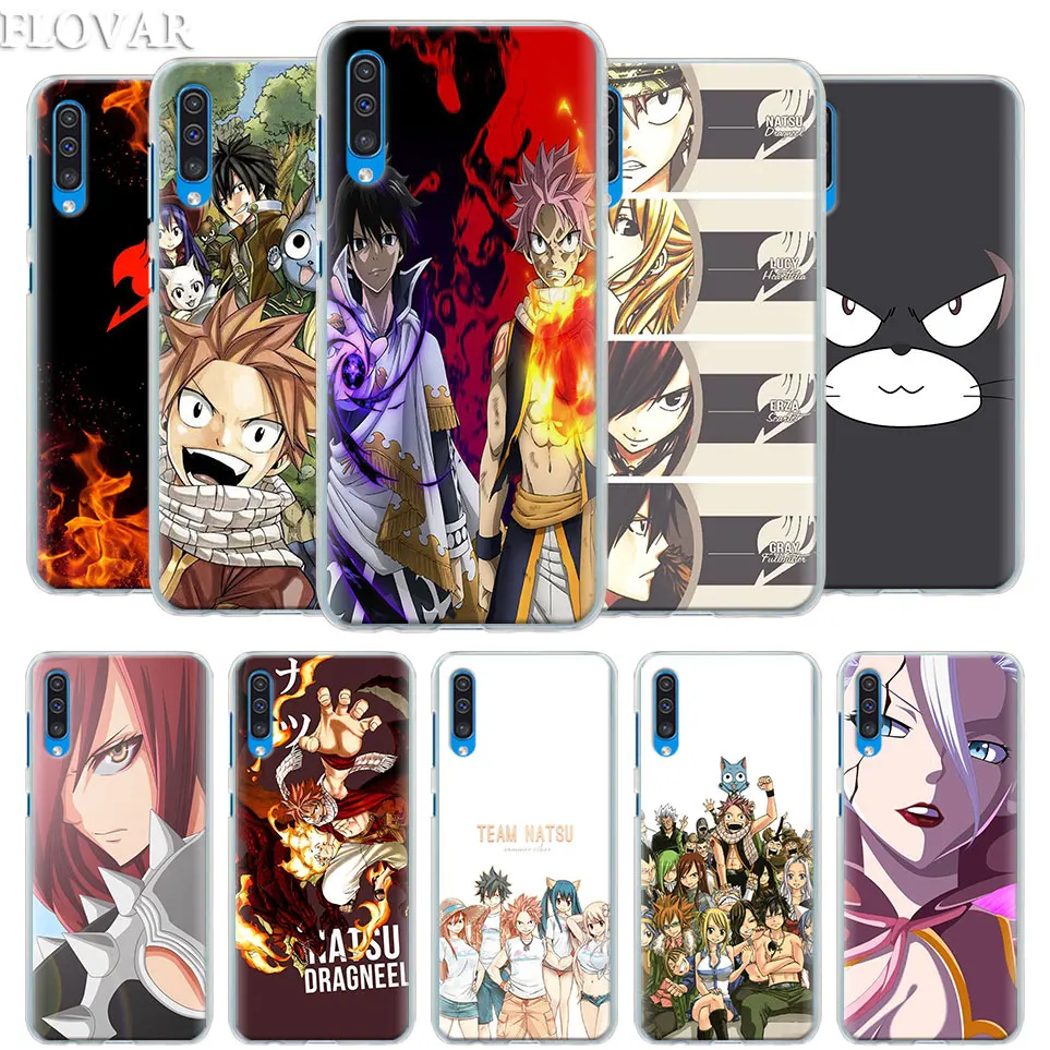 Аниме Манга Fairy Tail чехол КРЫШКА ДЛЯ samsung Galaxy A30 A40 A50 A70 A6 A8 плюс A7 A9 M30 чехол для телефона Coque