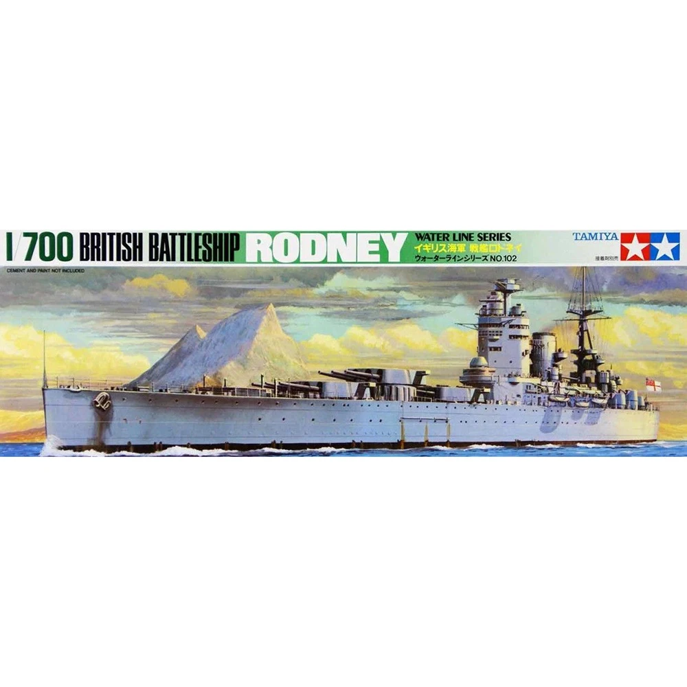 TAMIYA 77502 1:700 Британский боевой корабль Родни модель хобби|Наборы для сборки