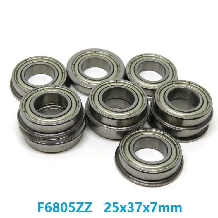 50 шт./лот фланцевый подшипник F6805ZZ F6805 ZZ 2Z 25x37x7 экранированные фланцевые