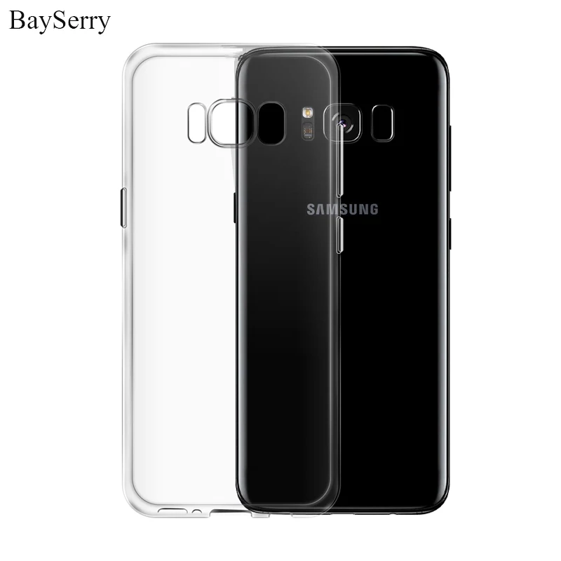 Ультратонкий Мягкий чехол из ТПУ для телефона Samsung Galaxy S9 Plus прозрачная задняя