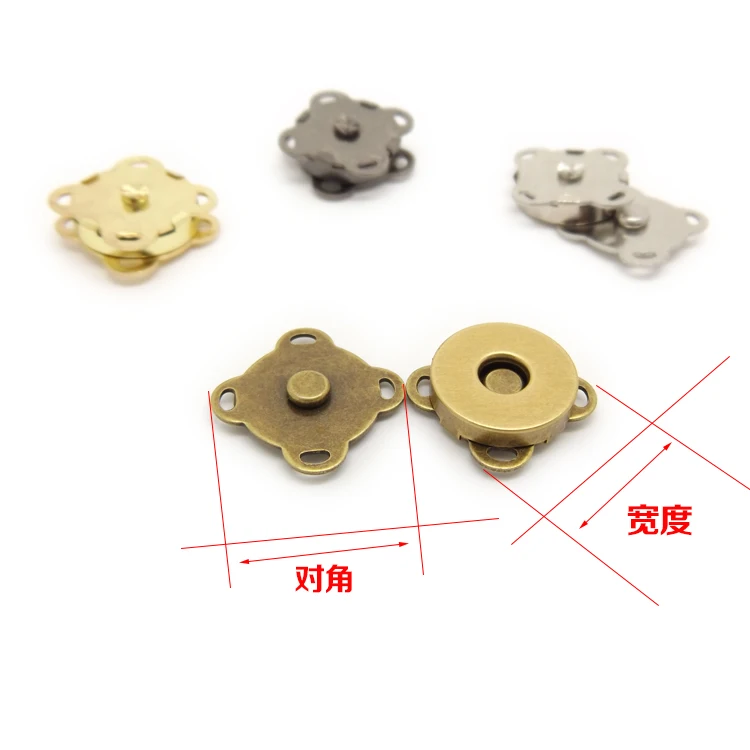 Магнитные кнопки типа цветок сливы магнитные аксессуары для сумок и невидимые