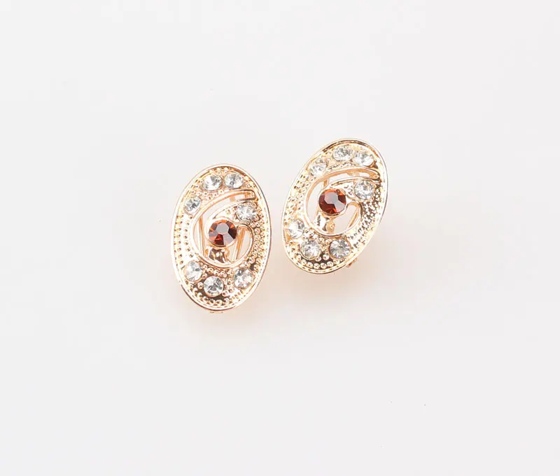 Женские Ювелирные наборы с коричневыми бусинами и воротничком изысканные