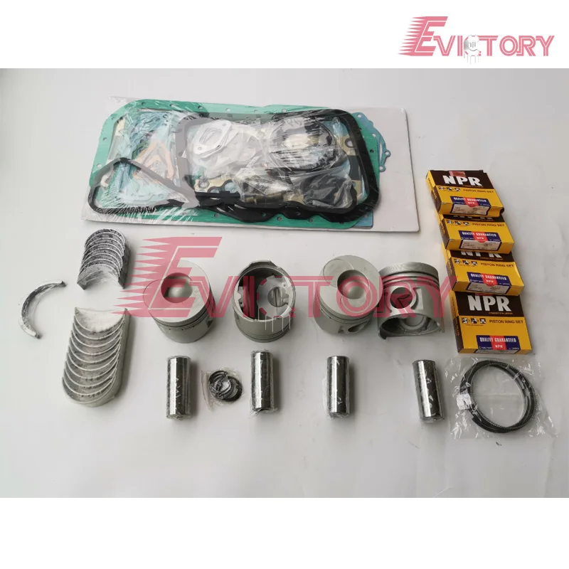 

For Doosan Forklift DB33A DB33 piston+piston ring crankshaft bearing con rod bearing full gasket kit