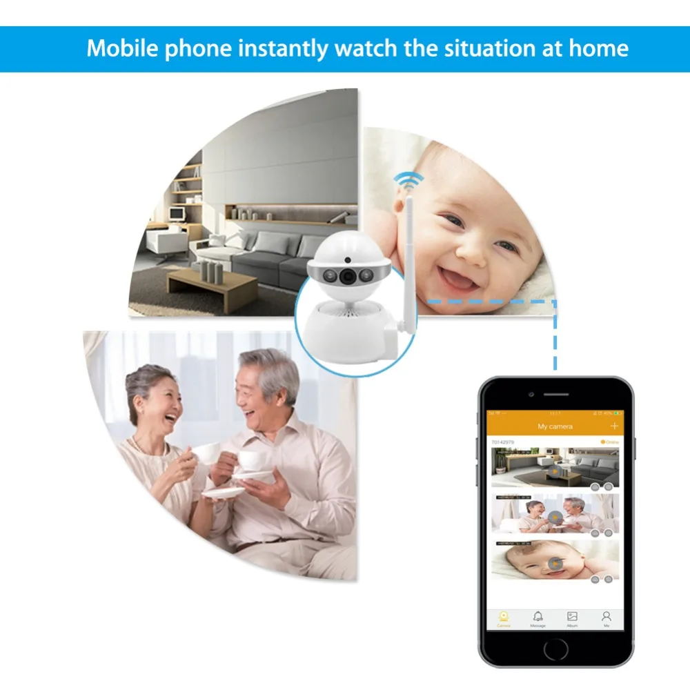 ELP ночное видение 2MP HD Wi Fi ip веб камера с дистанционным управлением