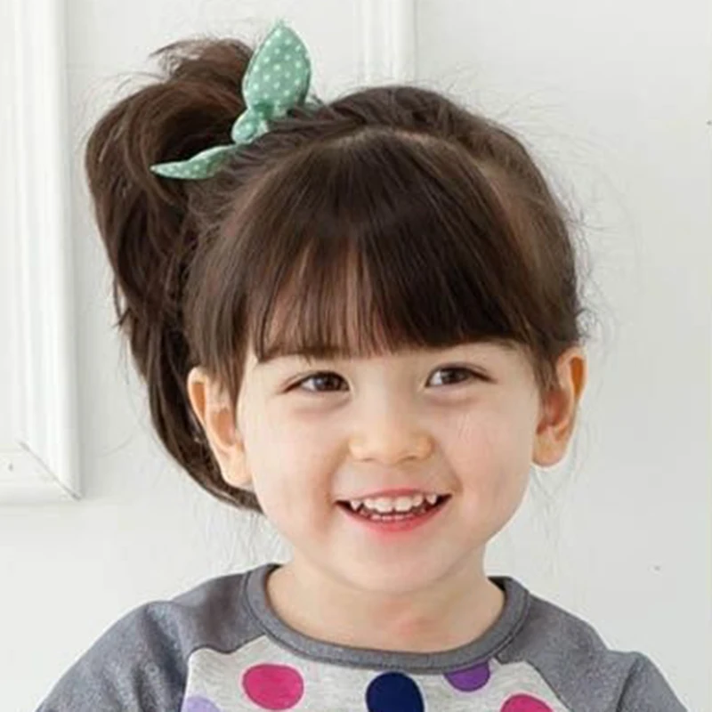 Резинка для волос с кроличьими ушками женская эластичная заколка хвоста