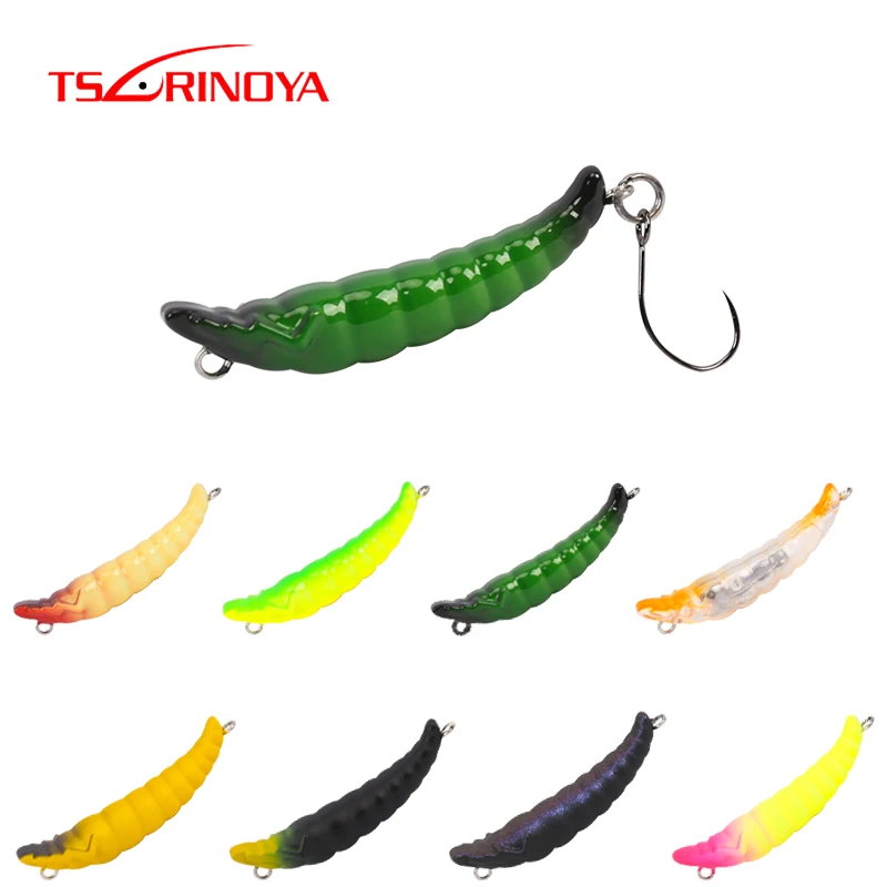 TSURINOYA DW54 35 мм 2 4g опускается на дно приманка для рыбалки карандаш насекомых