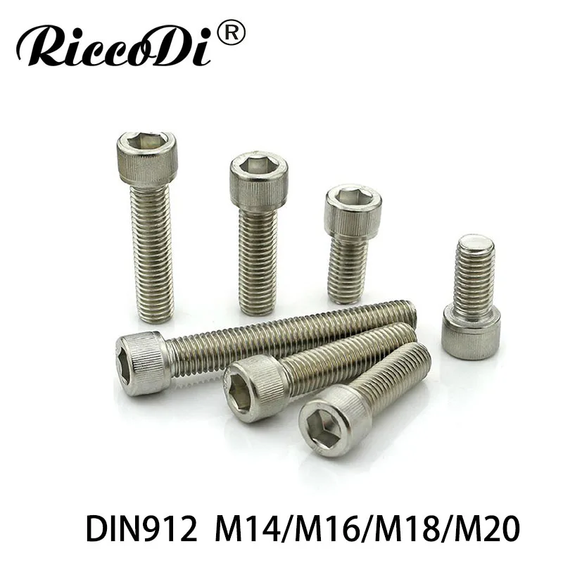 DIN912 M14/M16/M18/M20 304 Внутренняя шестигранная розетка из нержавеющей стали Болт для