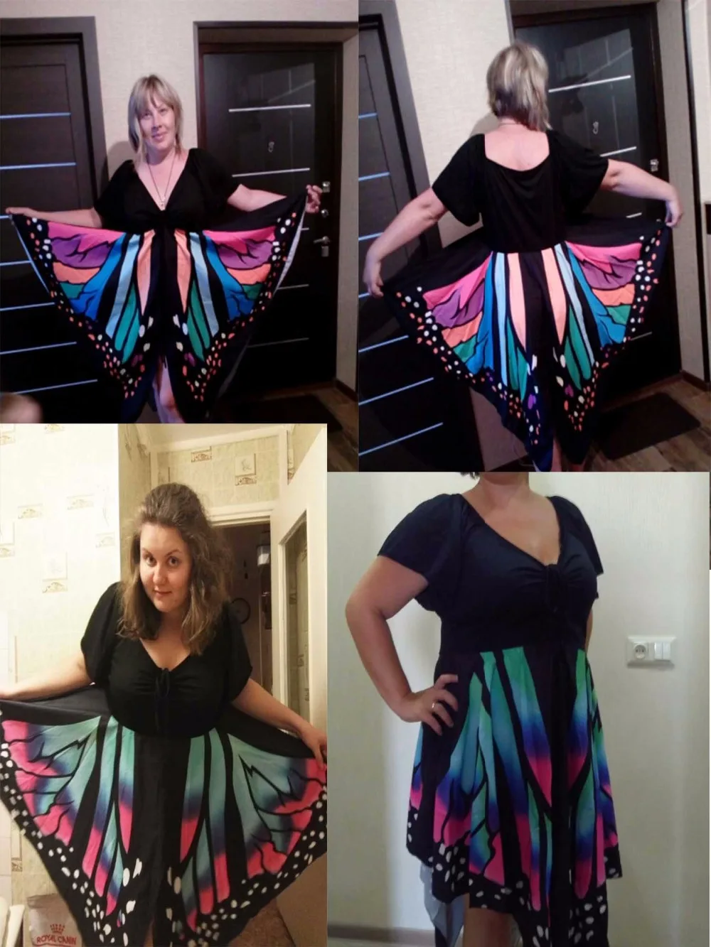 Rosegal размера плюс 5XL женское платье в форме бабочки весеннее повседневное вечернее платье с v-образным вырезом vestidos Femme женская одежда большого размера
