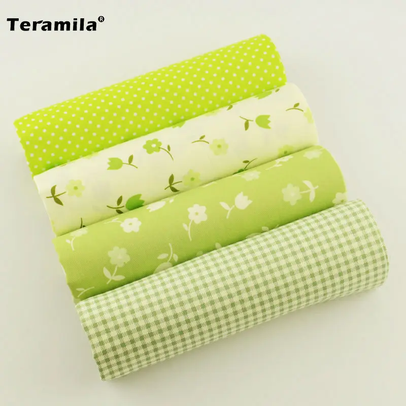 Комплект постельного белья из 100% хлопка 4 шт./лот зеленый цвет|fabric|cloth fabric wholesalecloth