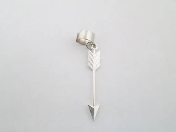 12pcs/lot Zinc Alloy no ear hole Ladies fashion cuff Earring Clips arrow Choker Necklace Jewelry DIY Antique Silver gold | Украшения и