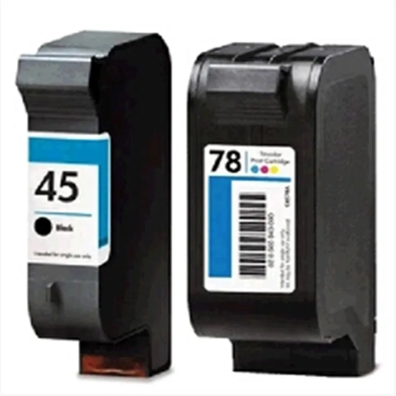 Hisaint 2PK чернильный картридж для HP 45 78 78A 45A 51645A C6578A Deskjet 1120c 1125c 1180c 1220c 1280 1600c 6122 9300|ink