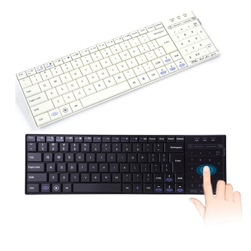 Беспроводная мультимедийная клавиатура Bluetooth 3 0 сенсорная перезаряжаемая с