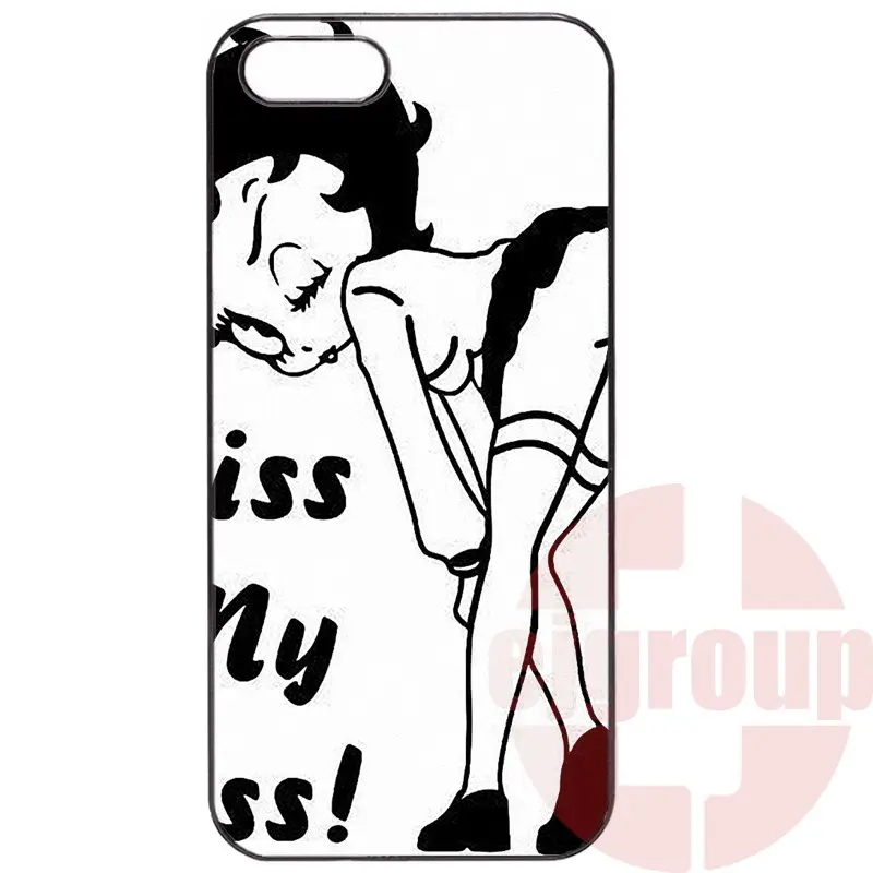 Мода Крышки Случая Betty Boop Kiss My Ass Для Samsung Galaxy J1 J2 J3 J5 J7 2016 Core 2 S Xcover Win Trend Duos Grand |