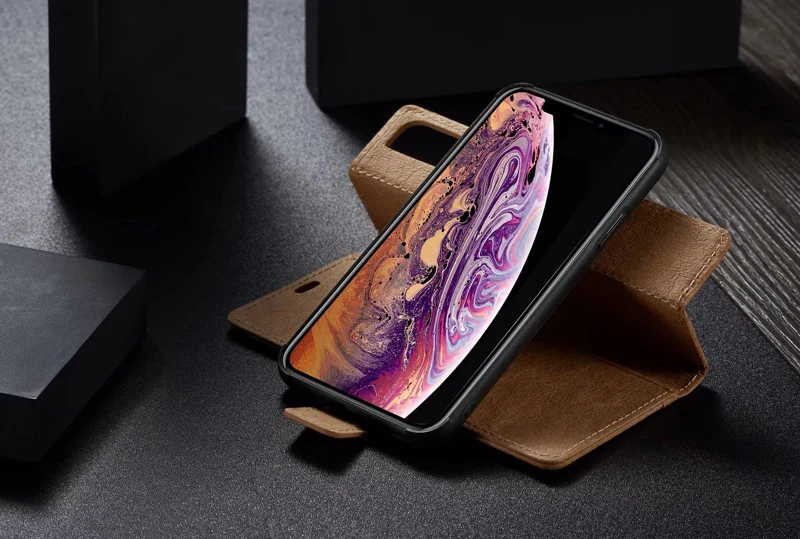 Для iPhone 11 Pro Max роскошный блокнот, ПУ искусственная кожа крафт-бумага откидная подставка чехол для iPhone 6 6s 7 8 Plus Xr Xs Max X Fundas чехол