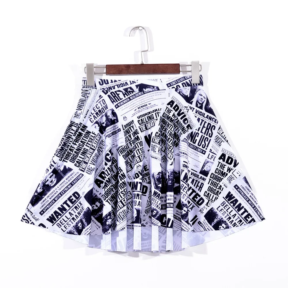Женская летняя повседневная юбка с принтом газеты|designer mini skirt|mini skirtdesigner skirt |