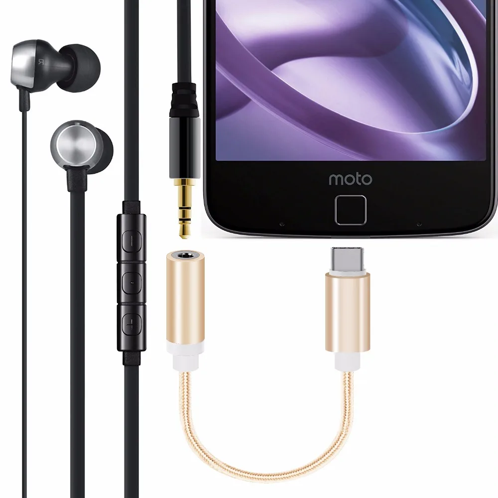 AUX аудиокабель Тип usb C до 3 5 наушники адаптер мм конвертер для xiaomi 6 Letv le2 huawei P20
