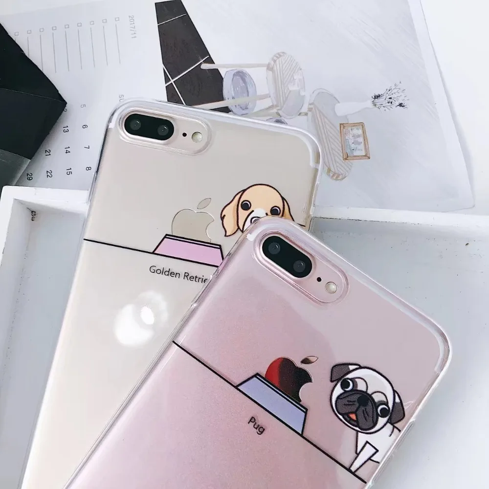 Чехол для Apple iPhone X Fundas с милой собачкой и едой забавная игрушка пудель щенок