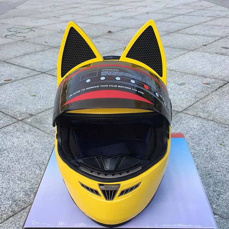 NITRINOS a estrenar llegada de la cara completa moto rcycle casco encantador gato moto casco moto rbike casco moto модульная Casqu