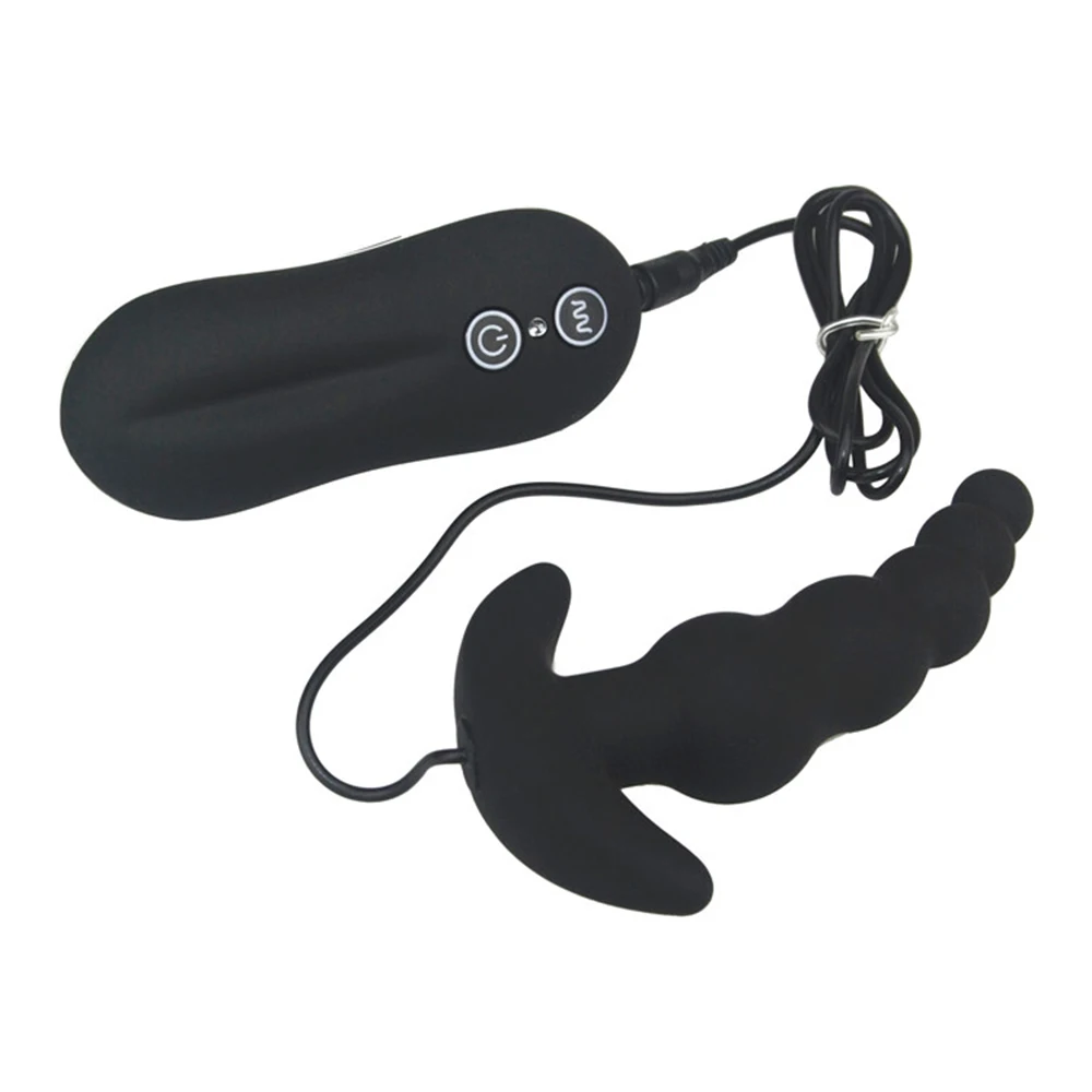 Водонепроницаемый силиконовый Вибрационный Анальная пробка Postate массажер