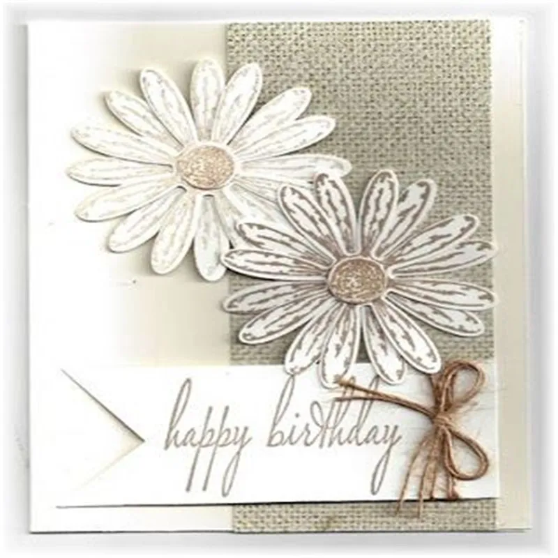 2 шт./компл. Хризантема головоломки углерода сталь травления тиснение Die для DIY