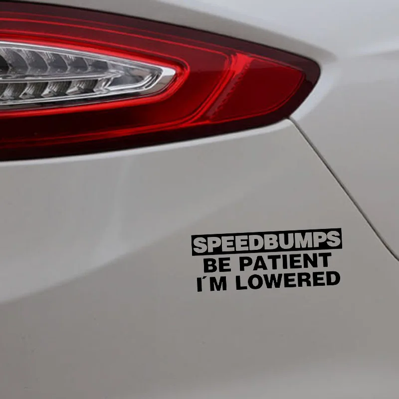 YJZT X см скоростная наклейка BUMPA будьте терпеливы JDM Виниловая для автомобиля