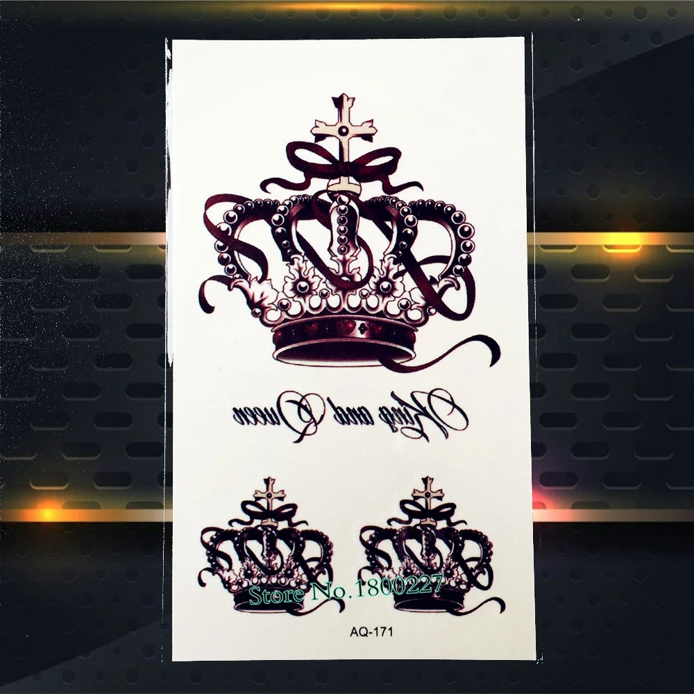 1 шт. классный Индийский Племенной череп мерцающее тату в золоте перо топор