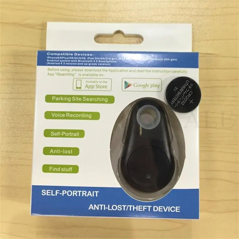 Smart itag gps трекер Key Finder локатор с Беспроводной Bluetooh 4,0 домашняя охранная сигнализация против потери Сенсор Для Детский кошелек для ключей - Цвет: Black in box battery