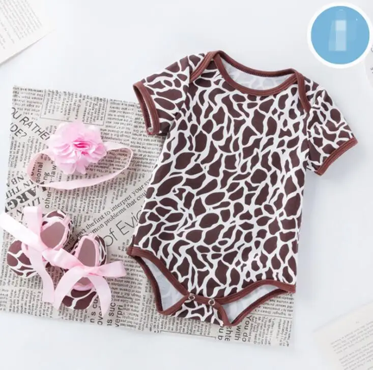 Летний Новый Модный комплект одежды для маленьких девочек комбинезон + обувь