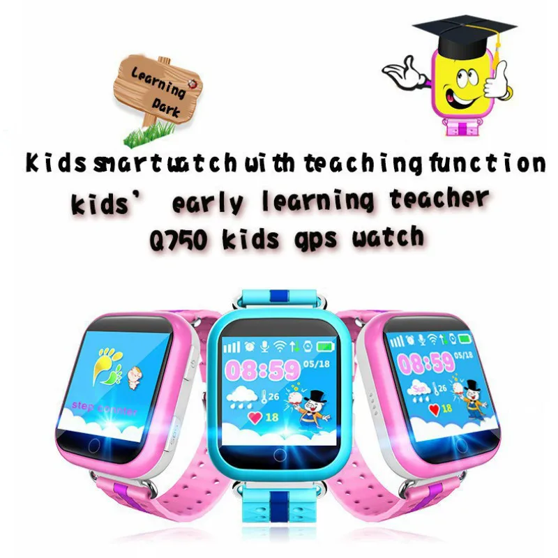 Q750 WI FI 1 54 сенсорный экран для детей раннего обучения умные детские часы анти