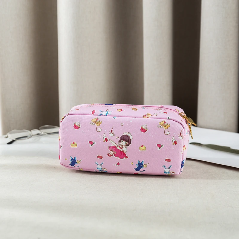 Аниме Captor KINOMOTO SAKURA, реквизит для косплея, полиуретановый чехол для ручки, сумка для хранения, для женщин и девочек, большая вместительность, многофункциональный клатч, Новинка