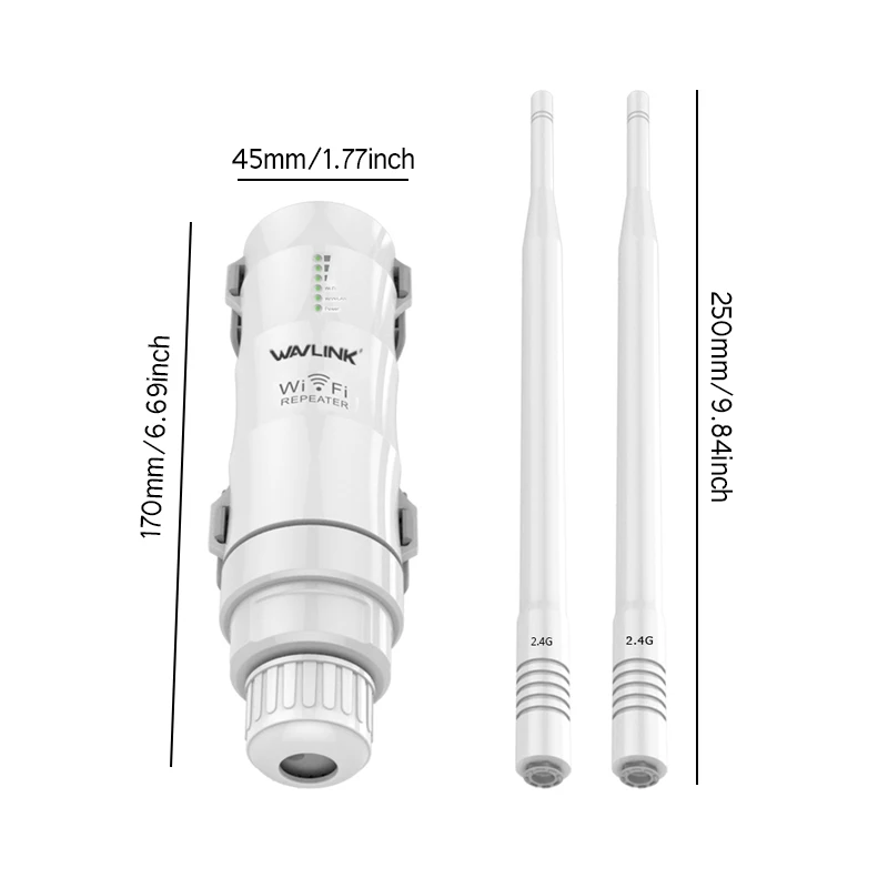 1 комплект 290x125x60 мм Wavlink AC600 2,4g/5G высокая мощность Outdooor водонепроницаемый wifi маршрутизатор/AP ретранслятор 2 антенны разъем AU