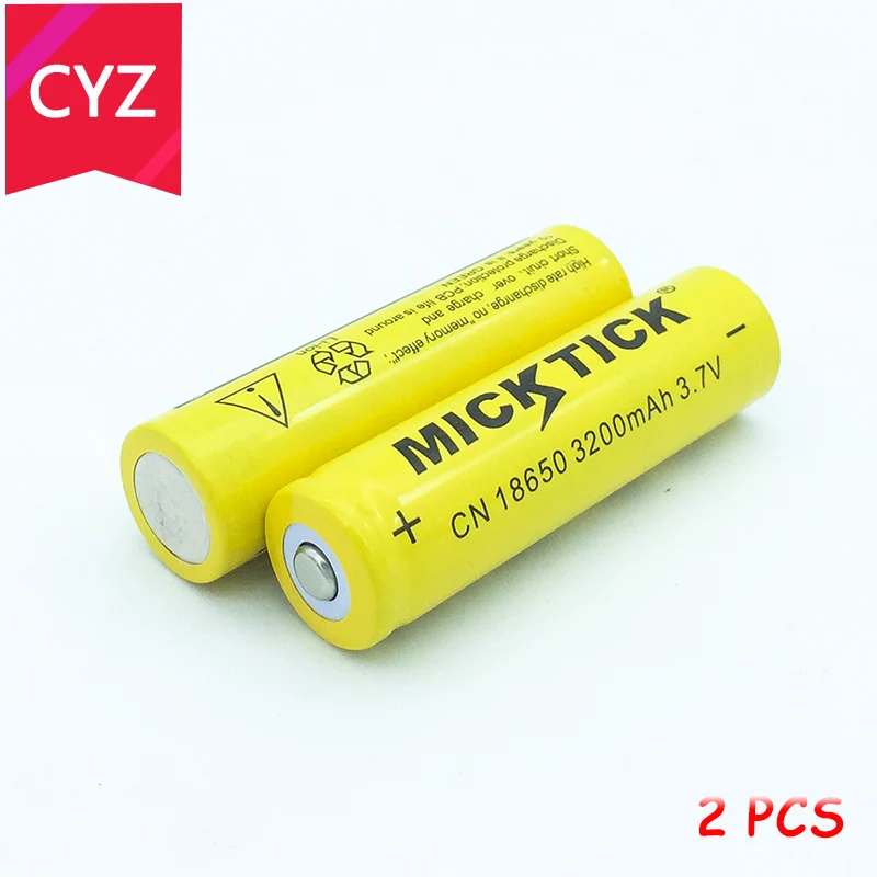 2 шт. 18650 3200 мАч 3 7 В (не AA) micktick Батарея batteria литиевых батарей литий ионный