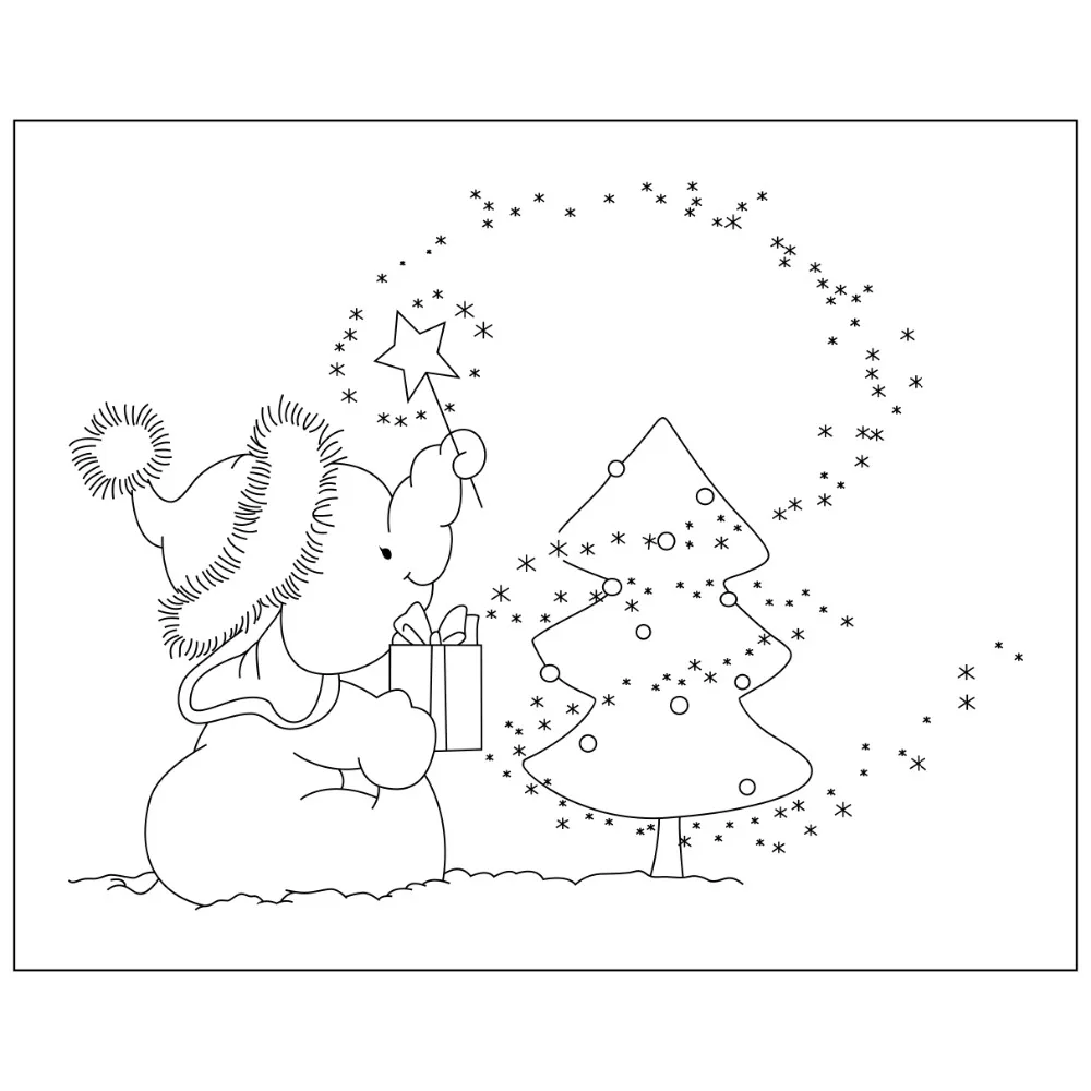 Cartoon Christmas wishes pattern Transparent Clear Stamp DIY Silicone Seals Scrapbooking Card Making Photo Album Decoration | Канцтовары