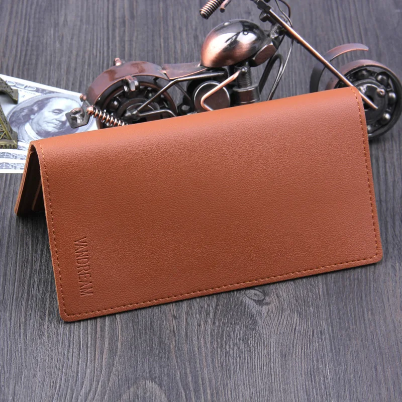 Новинка 2019 длинные тонкие мужские и женские кошельки из искусственной кожи