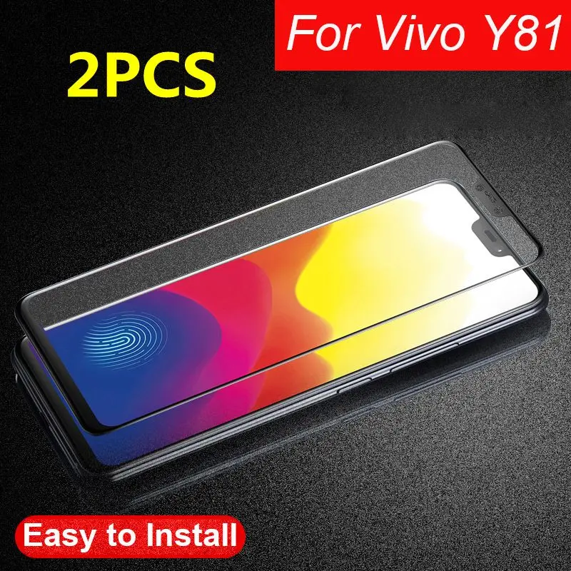 Закаленное 3d стекло с полным наклеиванием для VIVO Y81 2 шт.|Защитные стёкла и плёнки