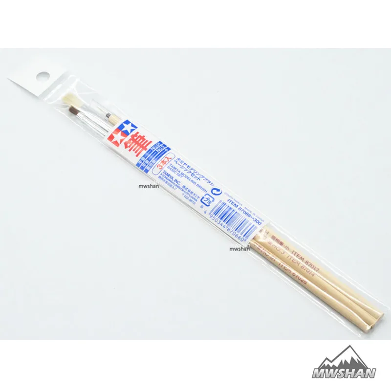 Набор кистей для моделирования Tamiya 87066 (3 шт./компл.)|Набор инструментов