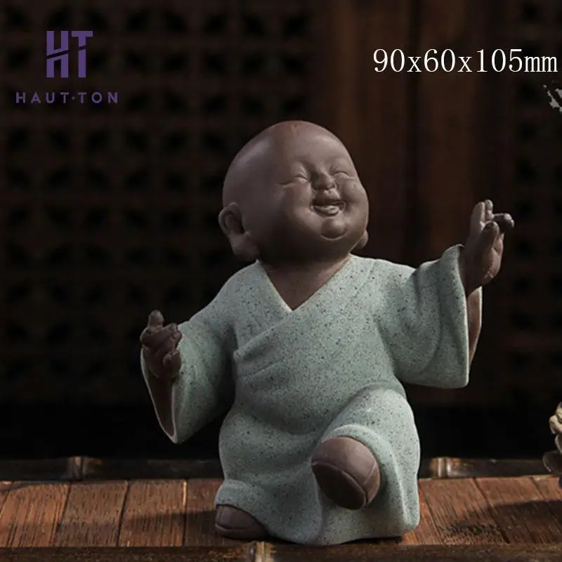 Фарфоровый танец маленький монах чай для домашних животных аксессуары поднос и