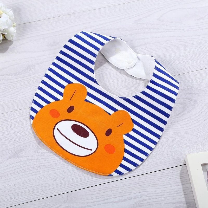 New Baby Cartoon Kawaii Bibs Cotton Waterproof Burp Cloths For Girls Boys Infant Cute Fashion Saliva Towels Newborn | Детская одежда и