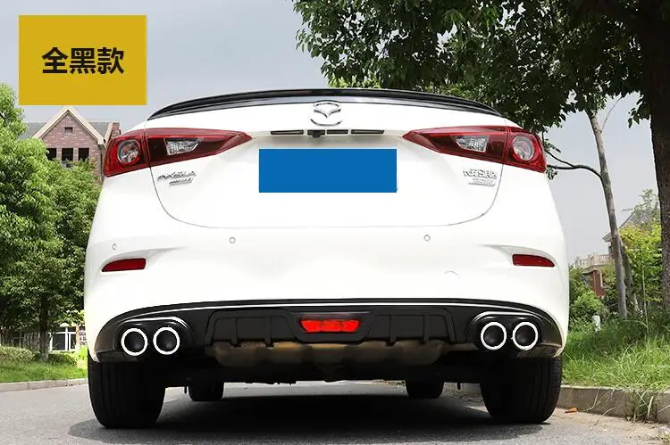 Для Mazda 3 Axela задний бампер диффузор передняя губа Передняя Лопата подходит Axela задний спойлер протектор передний бампер