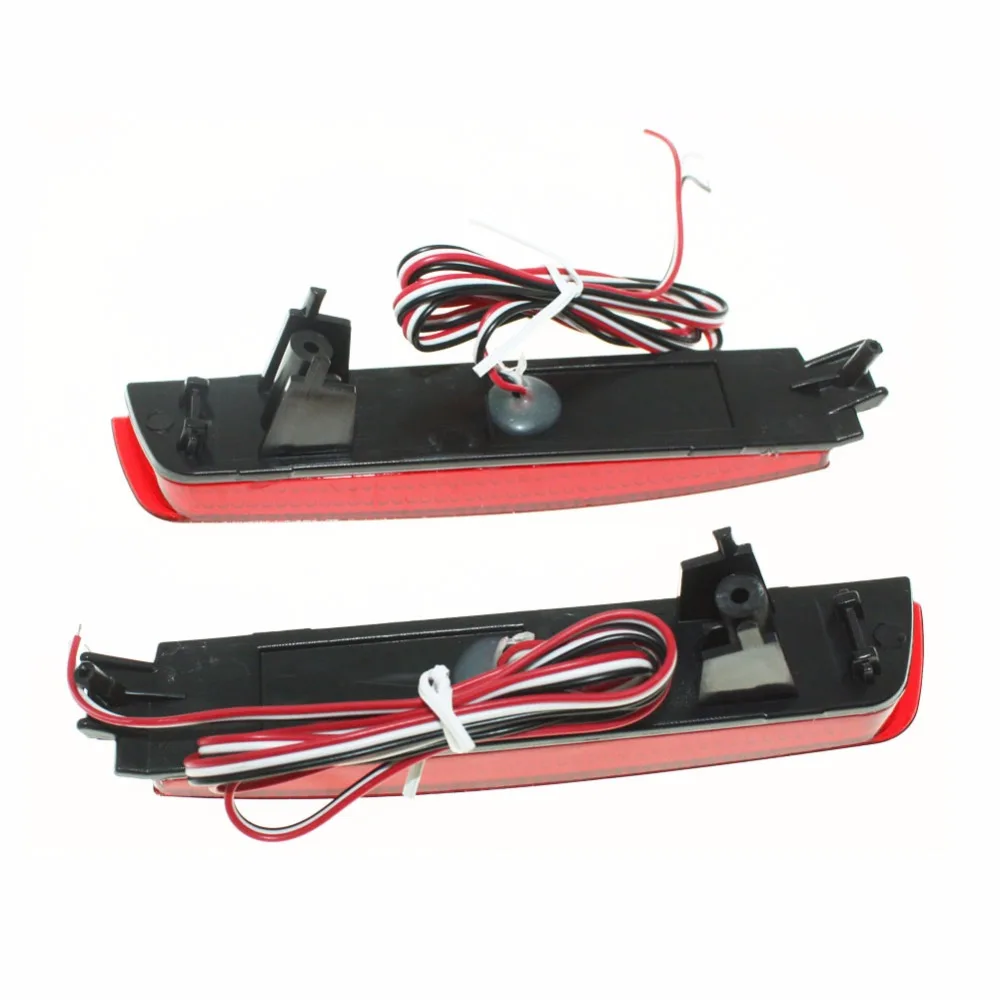 Отражатель заднего бампера с красной линзой светодиодный задний фонарь для Nissan