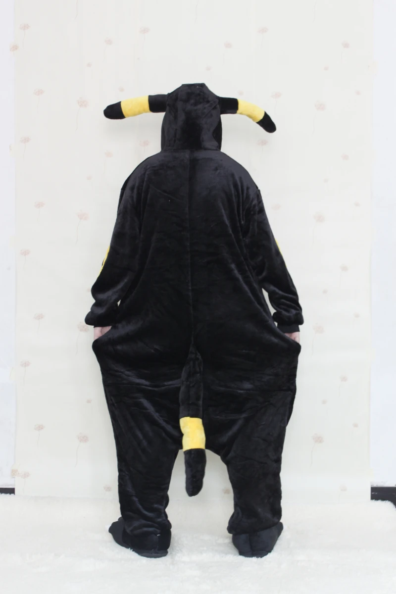 Аниме Косплей Костюм для взрослых Umbreon комбинезоны пижамы кигуруми женщин мужчин