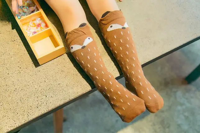 Осенне-зимние милые детские носки с рисунком лисы | Мать и ребенок